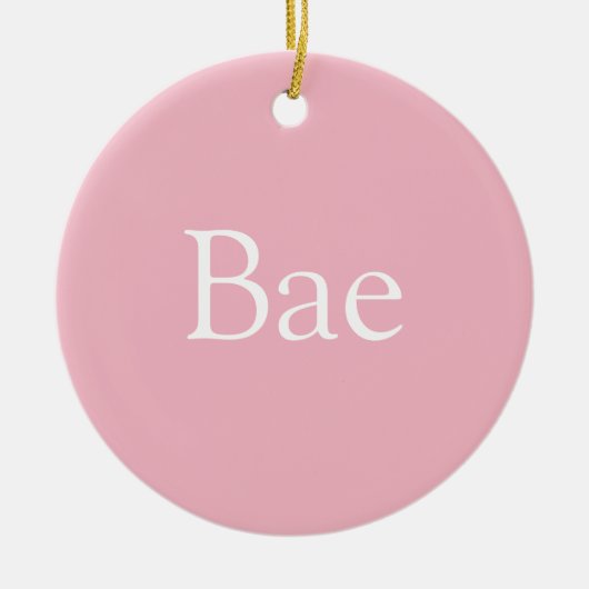 Roze Bae Definitie Vrouw Vriendin Keramisch Ornament (Voorkant)