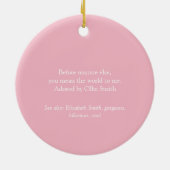 Roze Bae Definitie Vrouw Vriendin Keramisch Ornament (Achterkant)
