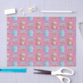 Roze bagage (Ontwerp 78 Roze Serie) Tissuepapier (Craft)