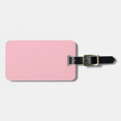 Roze bagagelabel (Voorkant horizontaal)