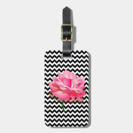 Roze Bagagelabel en Chevron