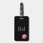 Roze Bagagelabel en Chevron (Achterkant verticaal)