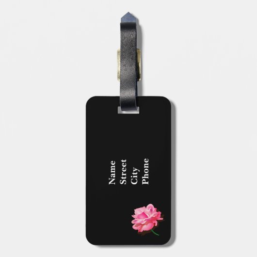 Roze Bagagelabel en Chevron