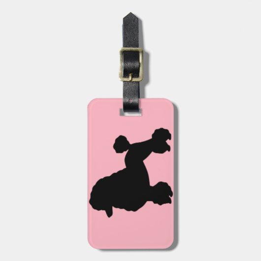 Roze Bagagelabel van de Rozenwieg (Voorkant verticaal)