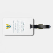 Roze Bagagelabels (Achterkant horizontaal)