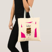 Roze Bak mijn dag Tote Bag (Voorkant (product))