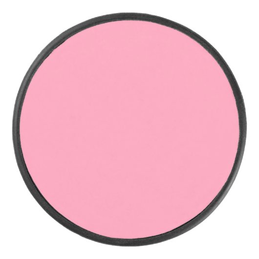 Roze Baker-Miller (vaste kleur) Hockey Puck (Voorkant)