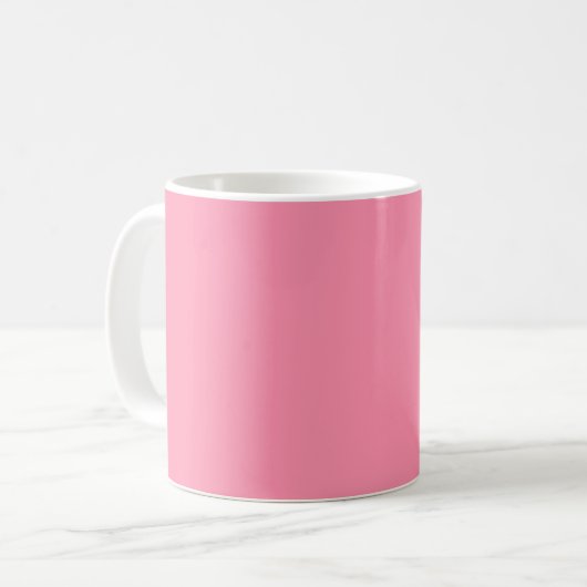 Roze Baker-Miller (vaste kleur) Koffiemok (Voorkant links)
