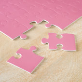 Roze Baker-Miller (vaste kleur) Legpuzzel (Zijkant)