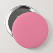 Roze Baker-Miller (vaste kleur) Ronde Button 4,0 Cm (Voorkant /achterkant)