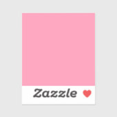 Roze Baker-Miller (vaste kleur) Sticker (Vel)