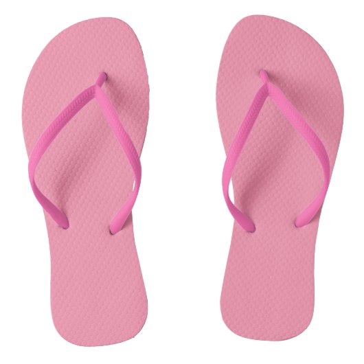 Roze Baker-Miller (vaste kleur) Teenslippers (Voetbed)