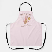 Roze Baking Utensil Bakery Pastry Chef Schattige Schort (Voorkant)