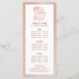 Roze Bakkerij Banketbakker Nagerecht Menu