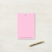 Roze Bakkerij Business Elegant Cake Custom Text Post-it® Notes (Op bureau)