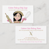 Roze bakkerij Chef Rustic Keto Food Visitekaartje (Voorkant / Achterkant)