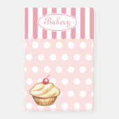 Roze Bakkerij Cupcake Post It Notities Post-it® Notes (Voorkant)
