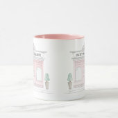 Roze Bakkerij Shop Mok | Winkelillustratie (Midden)