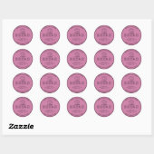 Roze Bakkerij Sourdough Brood Bedankt Sticker (Vel)