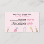 Roze bakkerij visitekaartje (Achterkant)