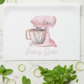 Roze Bakkoningin Standmixer Theedoek (Gevouwen)