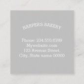 Roze bakmixer vierkante visitekaartje (Achterkant)