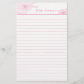 Roze bakstenen 5,5 x 8,5-inch bakkerij briefpapier (Voorkant)