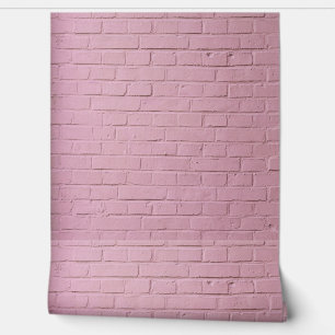 ROZE BAKSTENEN BEHANG