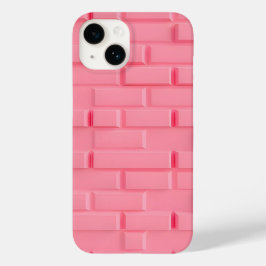 Roze Bakstenen Muur iPhone Hoesje Vrouwelijke Stij