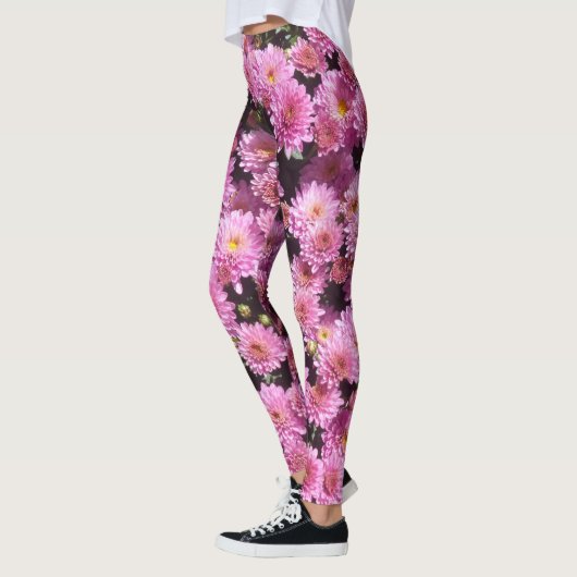 Roze bal Chrysanthemum Legging (Links)