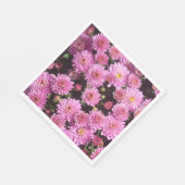 Roze bal Chrysanthemum Papier Napkins Servetten (Hoek)