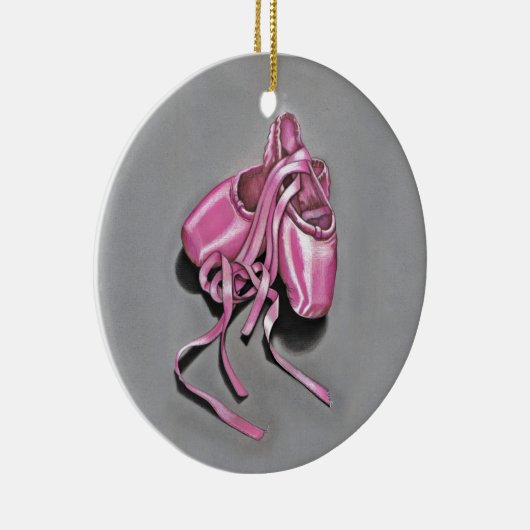 Roze baletslippers keramisch ornament (Rechts)