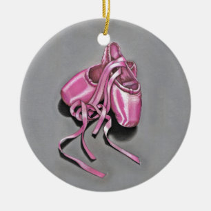 Roze baletslippers keramisch ornament