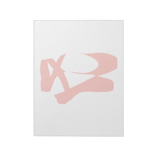 Roze baletslippers notitieblok (Linkerzijde)