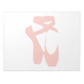 Roze baletslippers notitieblok (Voorkant)