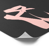 Roze baletslippers poster (Hoek)