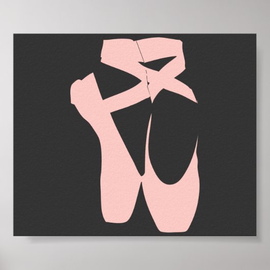 Roze baletslippers poster (Voorkant)