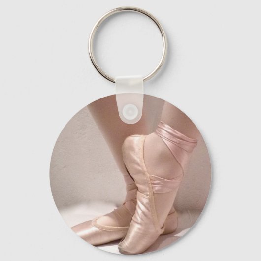 Roze baletslippers sleutelhanger (Voorkant)