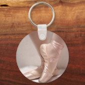 Roze baletslippers sleutelhanger (Voorkant)