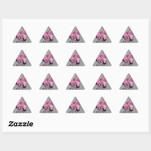 Roze baletslippers sticker (Vel)