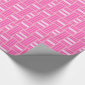 Roze balkkleuren mengelen cadeaupapier (Hoek)