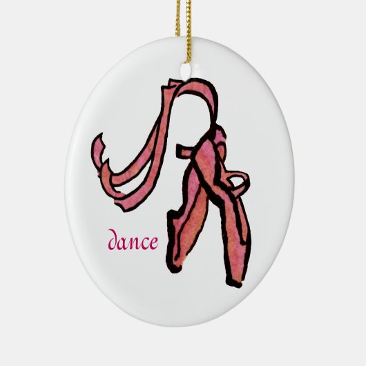  roze balkslippers keramisch ornament (Rechts)