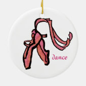  roze balkslippers keramisch ornament (Achterkant)