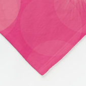roze ballen en sterren personalisiere fleece deken (Hoek)
