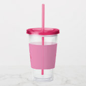 Roze Ballerina Acryl Drinkbeker (Rechts)