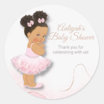 Roze ballerina baby shower cupcake klassieker