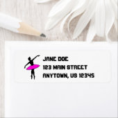 Roze Ballerina Ballet Dancer w/Tutu Dance Labels (Insitu)