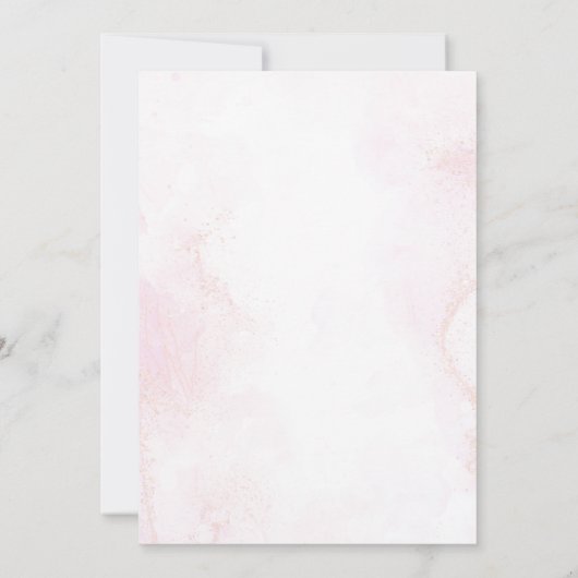 Roze Ballerina Ballet Verjaardag Dankjewel Card Bedankkaart (Achterkant)
