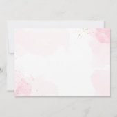 Roze Ballerina Ballet Verjaardagsfoto Bedankkaart (Achterkant)