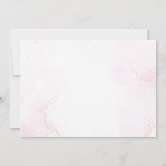 Roze Ballerina Ballet Verjaardagsfoto Bedankkaart (Achterkant)